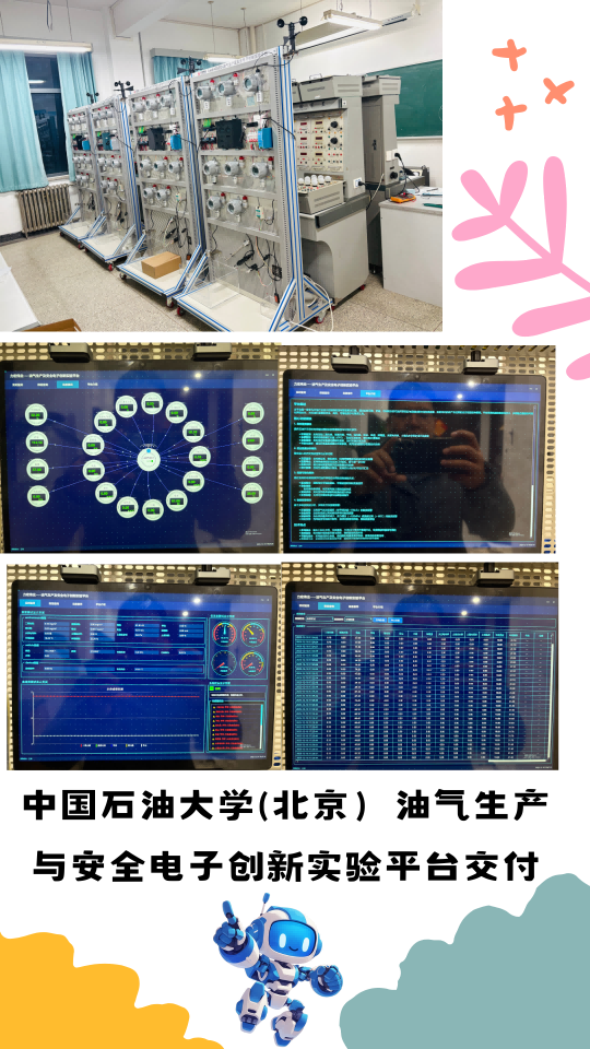中国石油大学（北京）油气生产及安全电子创新实验平台交付